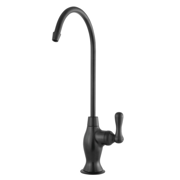 Restoration Reverse Osmosis System Filtration Water Air Gap Faucet, Blk